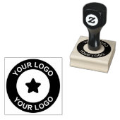 Uw aangepaste bedrijfslogo 	rubberstempel (Gestempeld)