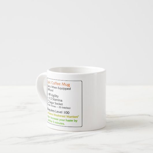 Uw aangepaste Espresso-Mok wit Espresso Kop (Voorkant links)