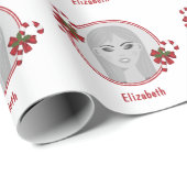 Uw aangepaste foto met feestelijke snoepjes en naa cadeaupapier (Rol Hoek)