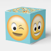 Uw aangepaste kleur, Emoji Gift Bedankdoosjes (Voorkant Zijde)