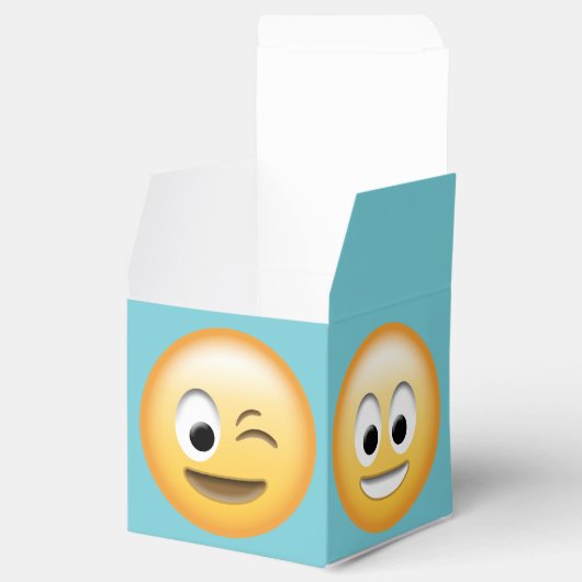 Uw aangepaste kleur, Emoji Gift Bedankdoosjes (Geopend)