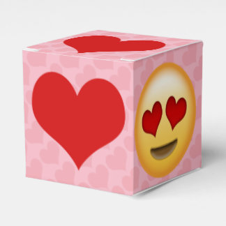 Uw aangepaste kleur, Emoji Love Gift Bedankdoosjes