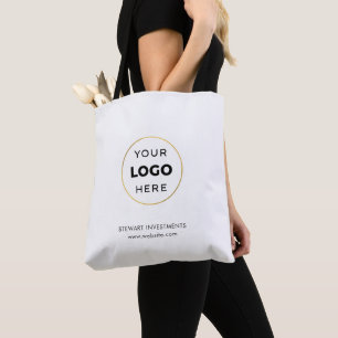 Uw aangepaste Logo Business White Draagtas