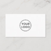 Uw aangepaste logo en moderne fotoprofessional visitekaartje (Achterkant)