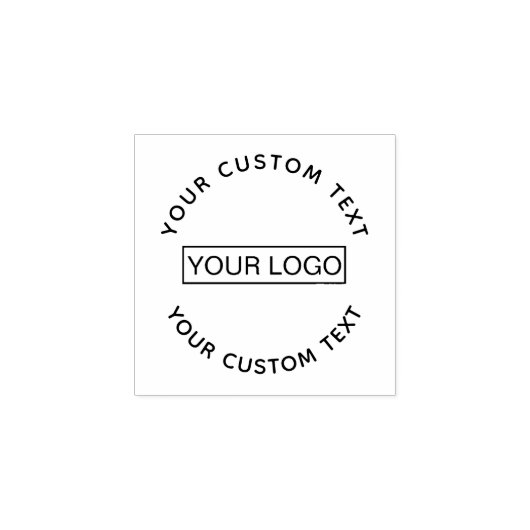 Uw aangepaste Logo Rubber Stamp Rubberstempel (Afrduk)