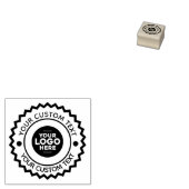 Uw aangepaste logo rubberen stempel (Gestempeld)