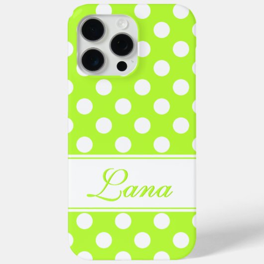 Uw aangepaste naam, flitsend groen Hoesje voor iPh (Achterkant)