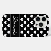 Uw aangepaste naam Sjabloon - Flashy zwart en wit Case-Mate iPhone Case (Achterkant (horizontaal))