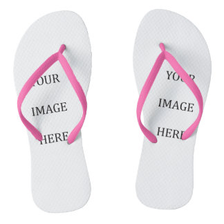 Uw aangepaste roze Afbeelding Teenslippers