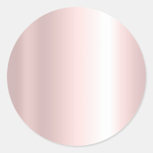 Uw aangepaste tekst Elegante sjabloon Blank Roze G Ronde Sticker
