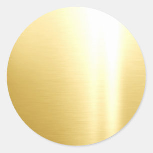 Uw aangepaste tekst Glam Goud Elegante Sjabloon Bl Ronde Sticker