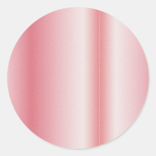 Uw aangepaste tekst monogram naam roze goud blanco ronde sticker