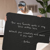 Uw aangepaste tekst of grappen in BFF Sherpa Blank Sherpa Deken