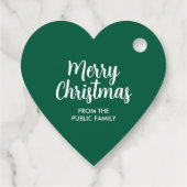Uw aangepaste tekst script sjabloon Prettig kerstf Bedankjes Labels (Achterkant)