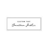 Uw aangepaste tekst stijlvolle typografie script n rubberstempel (Afrduk)