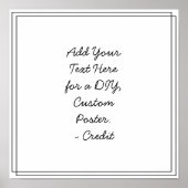 Uw aangepaste tekst toevoegen Minimale cursieve ra Poster (Voorkant)