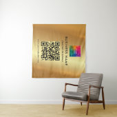Uw aangepaste tekst Uploaden Bedrijf Logo Gold Ach Wandkleed (In Situ (horizontaal))