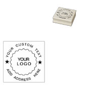 Uw aangepaste tekst Voeg Logo Professional circle  Rubberstempel (Gestempeld)