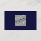 Uw aangepaste vierkante Afbeelding San Serif Kaart Visitekaartje (Achterkant)