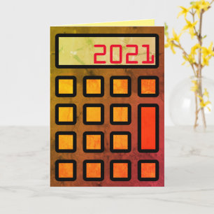 "Uw accountant wenst u een gelukkig nieuwjaar 2021 Kaart