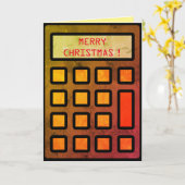 Uw accountant wenst u prettige kerstdagen kaart (Gele Bloem)