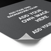 Uw achtergrondkleur, uw afbeelding, uw eigen tekst poster (Hoek)