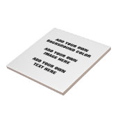 Uw achtergrondkleur, uw afbeelding, uw eigen tekst tegeltje (Zijkant)