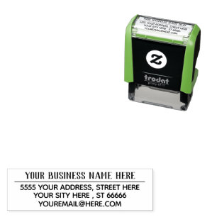Uw adresnaam E-mail Business Self-Inking Stamp Zelfinktende Stempel