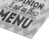 Uw advies staat niet in het menu - Knipbord Snijplank (Hoek)