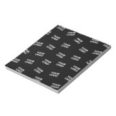 Uw afbeelding, bedrijfslogo of ander ontwerp notitieblok (Gedraaid)