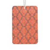 Uw Afbeelding en tekst op rode gestructureerde ach Luchtverfrisser (Achterkant)