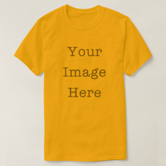 Uw afbeelding hier aanpasbaar gepersonaliseerd gou t-shirt