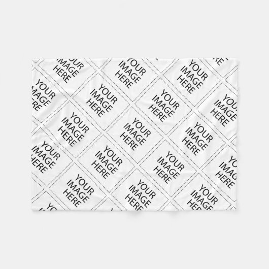 Uw Afbeelding hier Fleece Deken (Voorkant (Horizontaal))