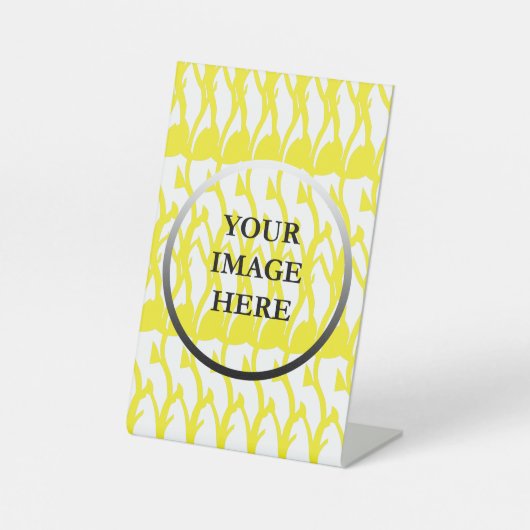 Uw Afbeelding hier Reclamebord Met Voetstuk (Voorkant)