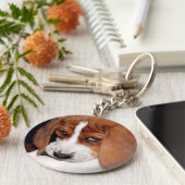 Uw Afbeelding hier Sleutelhanger (Zijkant)