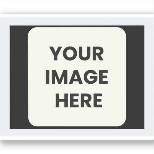 Uw Afbeelding hier Sticker (Voorkant)