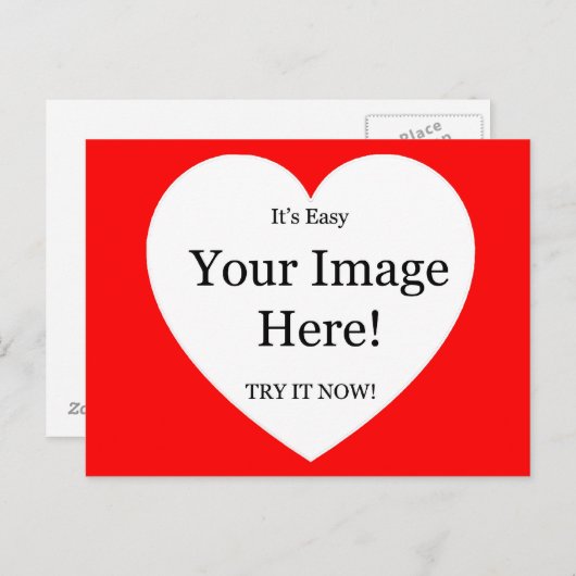 Uw Afbeelding in het hart Briefkaart (Voorkant / Achterkant)