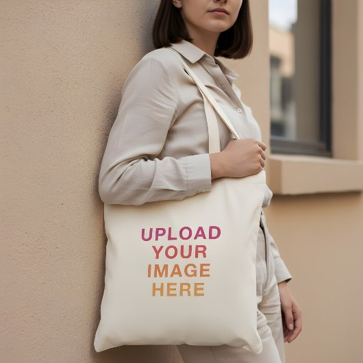Uw Afbeelding Logo Eenvoudig Tote Bag