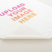 Uw Afbeelding Logo leeg Sherpa Deken (3/4)