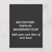 Uw afbeelding of achtergrondkleur. Jouw tekst Thro Briefkaart (Voorkant)