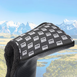 Uw Afbeelding ontwerp of zakelijke Logo betegeld Golfheadcover