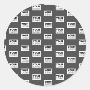 Uw Afbeelding ontwerp of zakelijke Logo betegeld Ronde Sticker