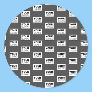Uw Afbeelding ontwerp of zakelijke Logo betegeld Ronde Sticker