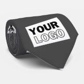 Uw Afbeelding ontwerp of zakelijke Logo betegeld | Stropdas (Opgerold)