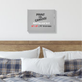 Uw afbeelding op Canvas - 10 x 8 inch (75 inch dik (Insitu (Slaapkamer))