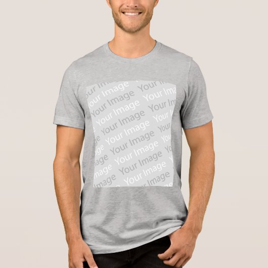 Uw Afbeelding Premium Bella Canvas Tri-Blend T-shi Tri-Blend Shirt (Voorkant)