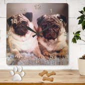 UW AFBEELDING wandklokken met INSTRUCTIES Vierkante Klok