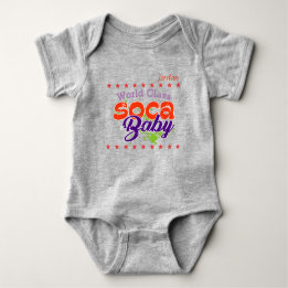 (Uw Baby naam) Wereldklasse Soca Baby Romper