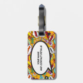 UW BAGAGE IS KLAAR OM UW BERICHT OP TE STIJGEN BAGAGELABEL (Achterkant verticaal)