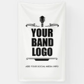 Uw band Logo Long Spandoek (Verticaal)